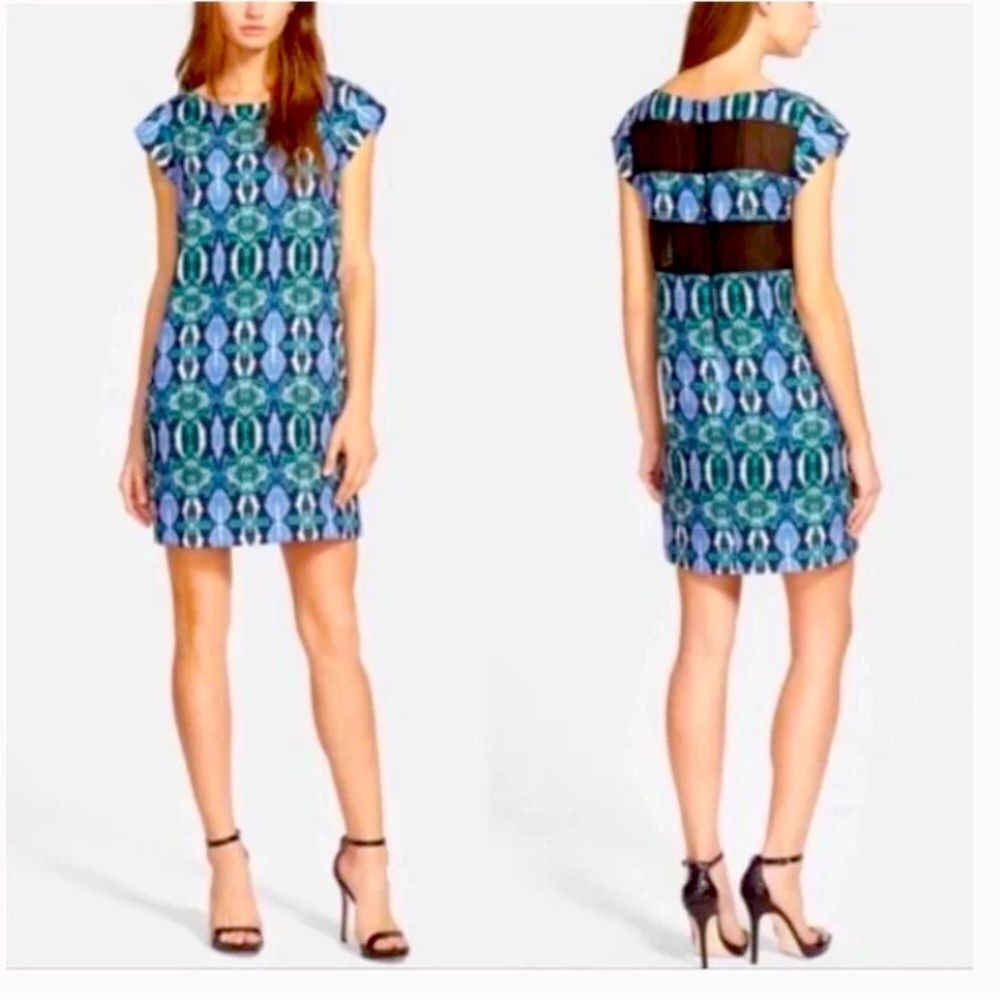 *Sam Edelman* Green/Blue Reptile Dress Sz Small